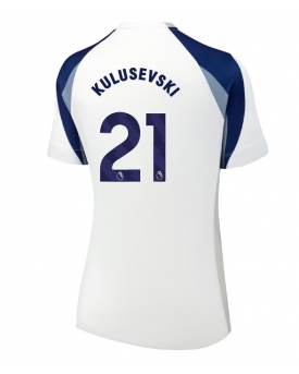 Tottenham Hotspur Dejan Kulusevski #21 Maglia Gara Casa Repliche 2025-26 Donna Maniche Corte